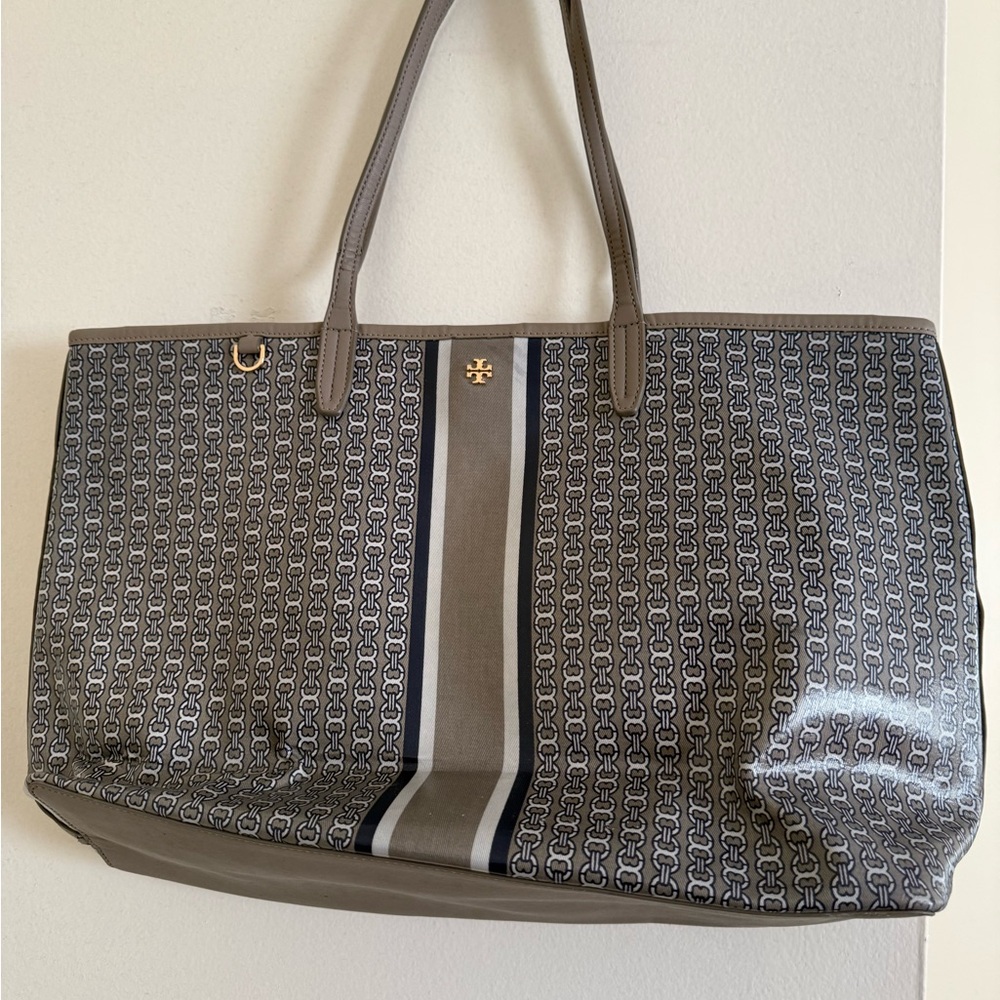 Tory Burch Gray Tote Bag